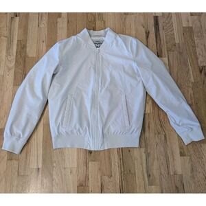 Levi Strauss & Co Khaki Bomber Jacket Men's Small Flight Crew Streetwear Puffy